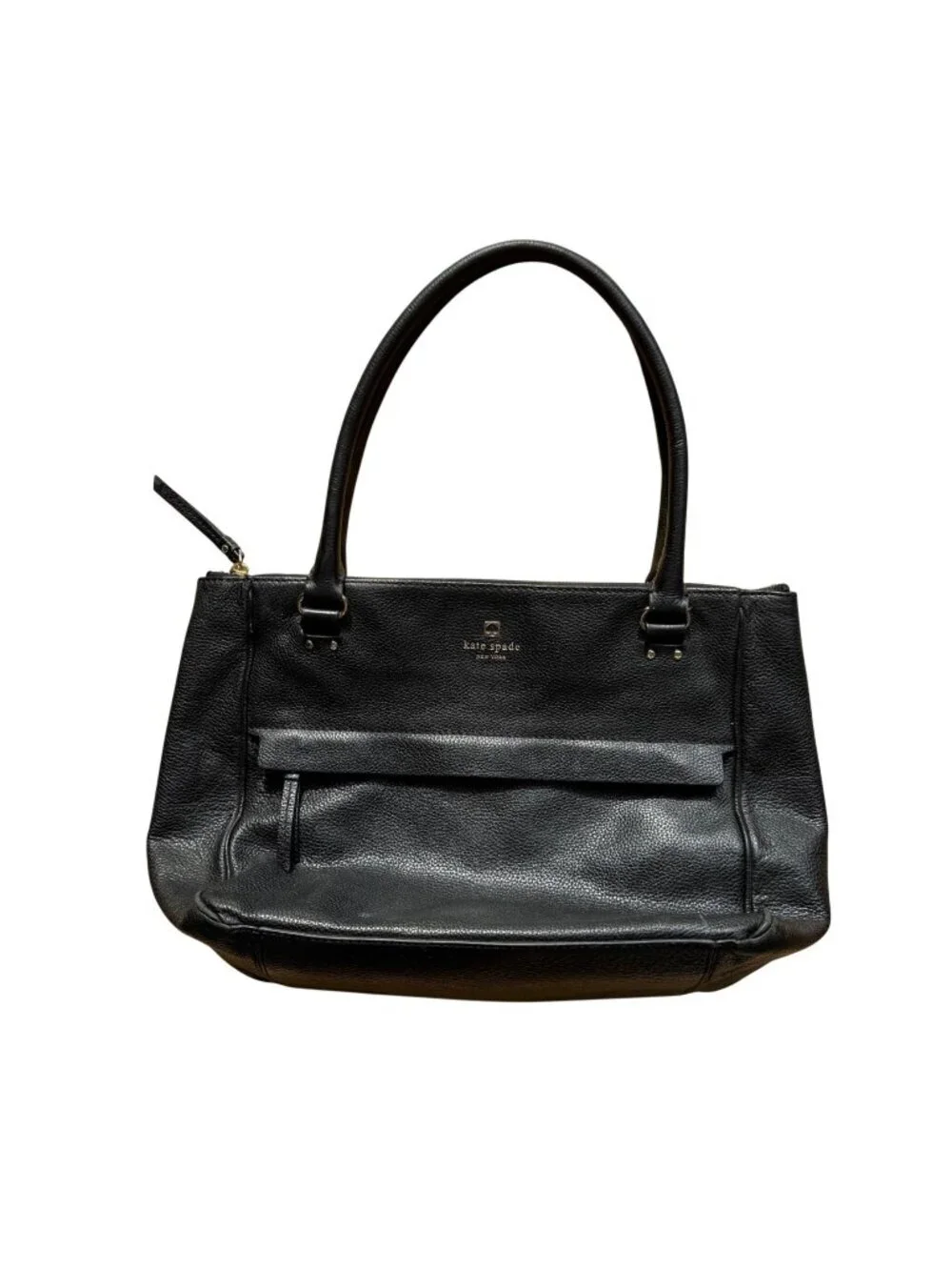 Kate Spade New York Women's Shoulder Bag Grant Park Alida Black Leather Tote